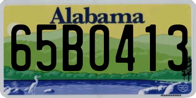 AL license plate 65BO413