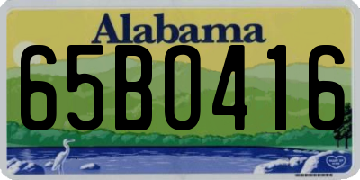 AL license plate 65BO416