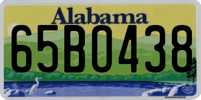 AL license plate 65BO438