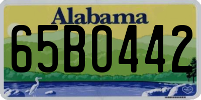 AL license plate 65BO442