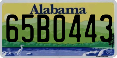 AL license plate 65BO443