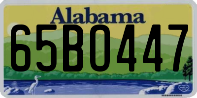 AL license plate 65BO447