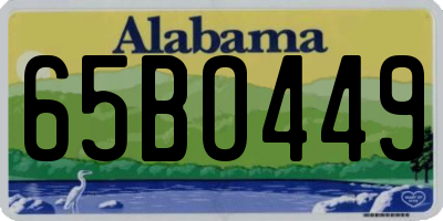 AL license plate 65BO449