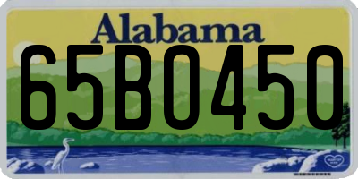 AL license plate 65BO450