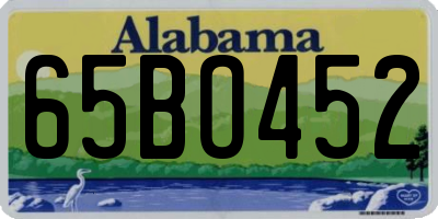 AL license plate 65BO452