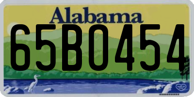 AL license plate 65BO454
