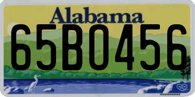 AL license plate 65BO456