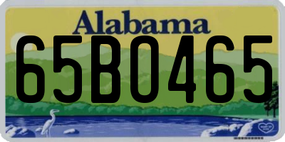 AL license plate 65BO465
