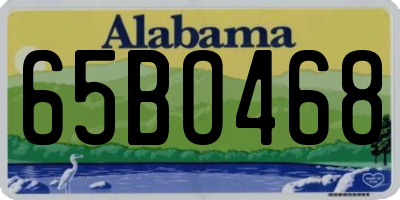AL license plate 65BO468