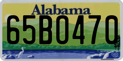 AL license plate 65BO470