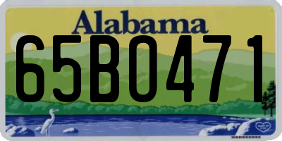 AL license plate 65BO471