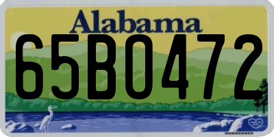 AL license plate 65BO472