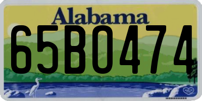 AL license plate 65BO474