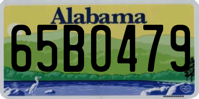 AL license plate 65BO479