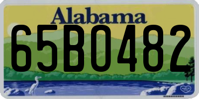 AL license plate 65BO482