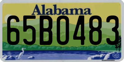 AL license plate 65BO483