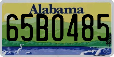 AL license plate 65BO485
