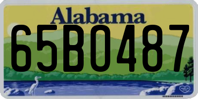 AL license plate 65BO487