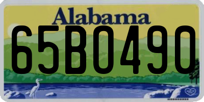 AL license plate 65BO490