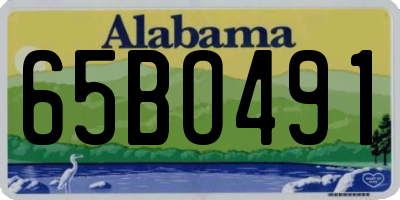 AL license plate 65BO491