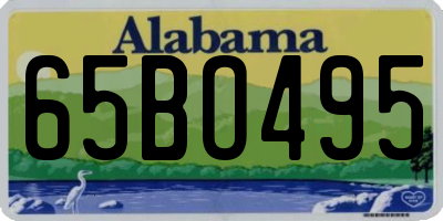 AL license plate 65BO495