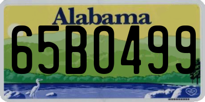 AL license plate 65BO499