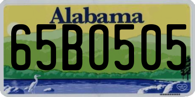 AL license plate 65BO505