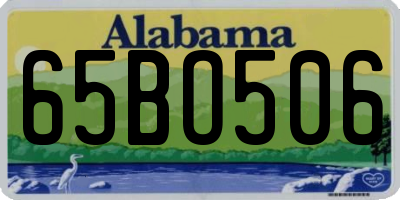 AL license plate 65BO506