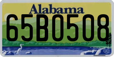 AL license plate 65BO508
