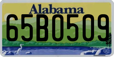 AL license plate 65BO509