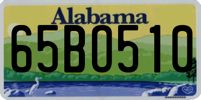 AL license plate 65BO510