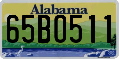 AL license plate 65BO511
