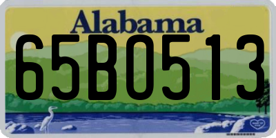 AL license plate 65BO513