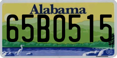AL license plate 65BO515