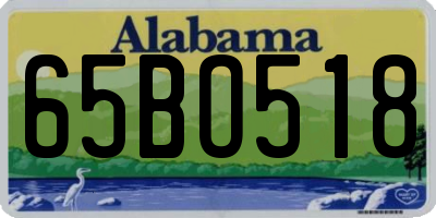 AL license plate 65BO518