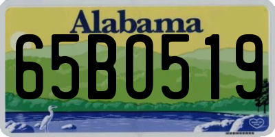 AL license plate 65BO519