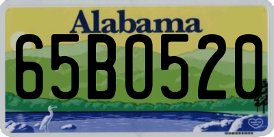 AL license plate 65BO520