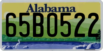 AL license plate 65BO522