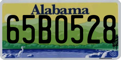 AL license plate 65BO528