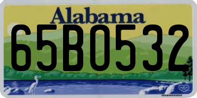 AL license plate 65BO532