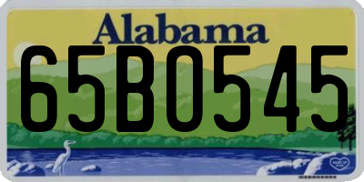 AL license plate 65BO545