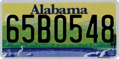 AL license plate 65BO548