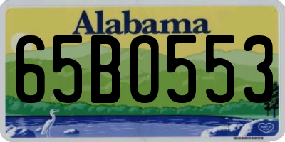 AL license plate 65BO553