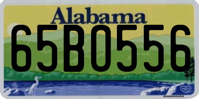 AL license plate 65BO556