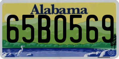 AL license plate 65BO569