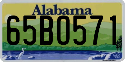 AL license plate 65BO571
