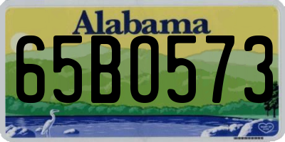 AL license plate 65BO573