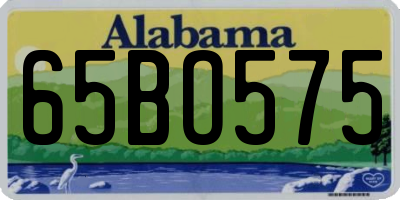 AL license plate 65BO575