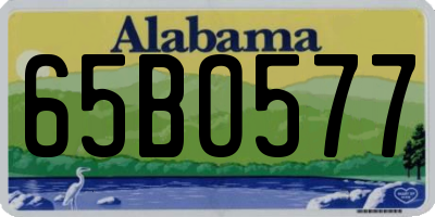 AL license plate 65BO577