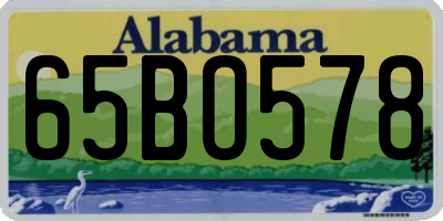 AL license plate 65BO578